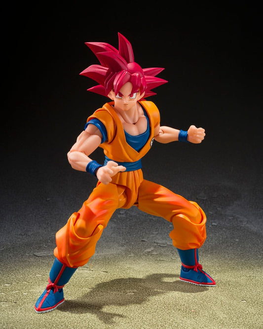Dragon Ball Super S.H.Figuarts Actionfigur Super Saiyan God Son Guko (God Aura) 15 cm Image 2