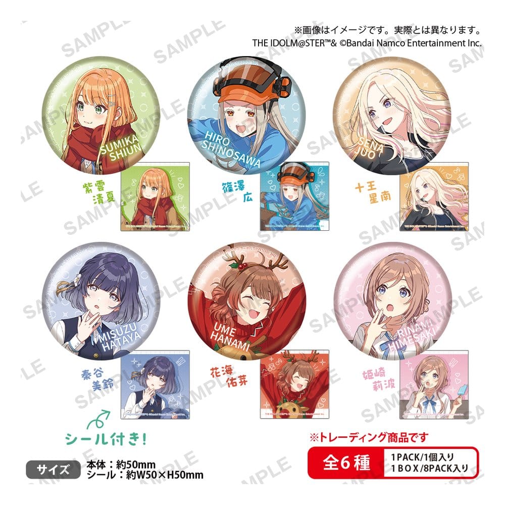 Gakuen Idolmaster Ansteck-Pins vol.4 The Box Blind Box Display (8) Image