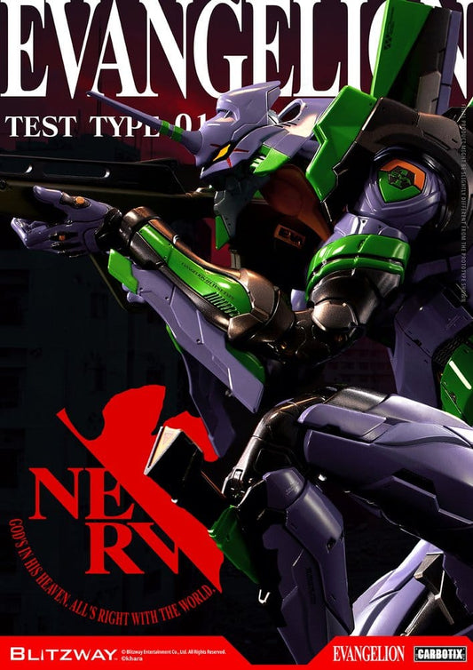 Evangelion Carbotix Actionfigur Evangelion Unit-01 Test Type (Standard Ver.) 33 cm Image 2