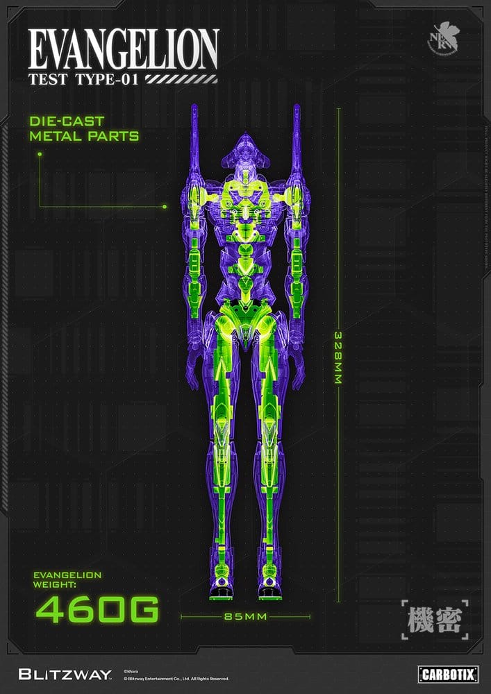 Evangelion Carbotix Actionfigur Evangelion Unit-01 Test Type (DX Ver.) 33 cm Image 24