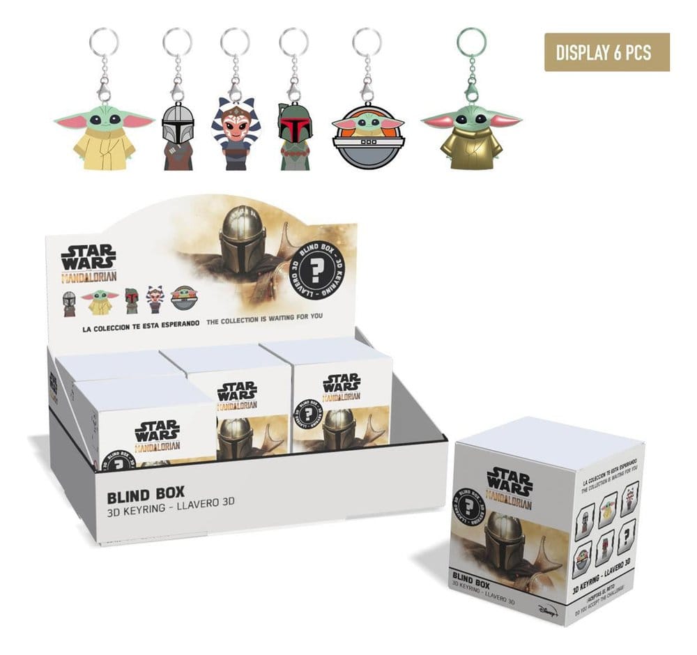 Star Wars Schlüsselanhänger The Mandalorian Blind Box Display (6) Image