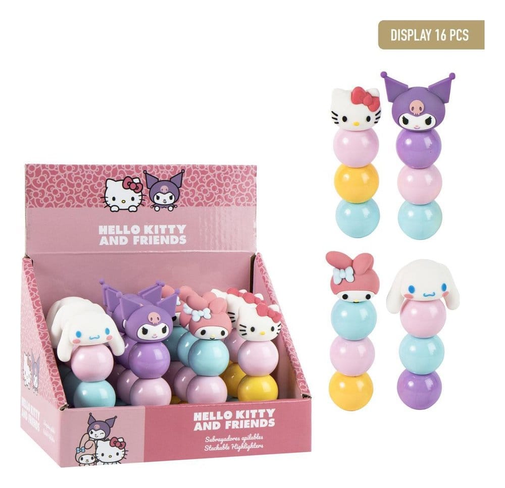 Sanrio Stapelbare Textmarker Hello Kitty Display (16) Image