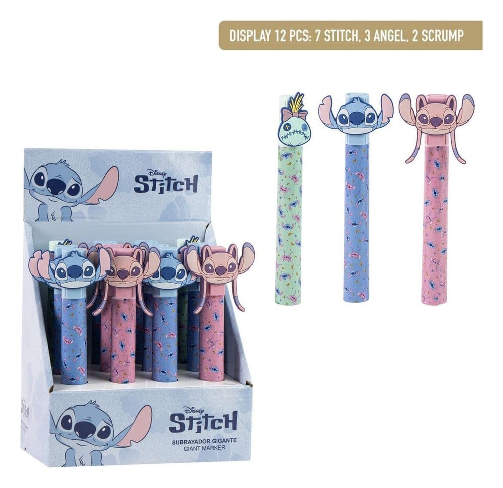 Disney Textmarker Grande Stitch Display (12) Image