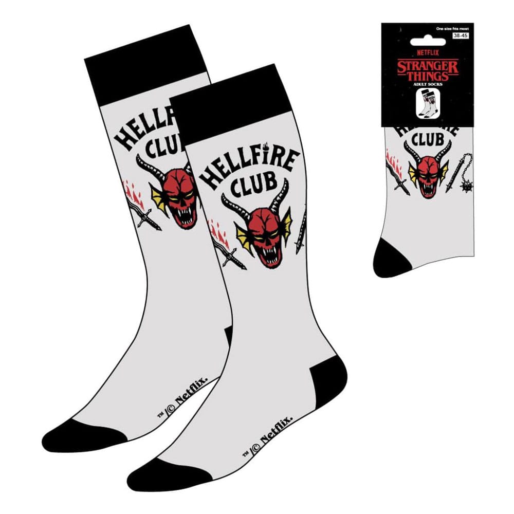 Stranger Things Socken Hellfire Club White 38-45 Image