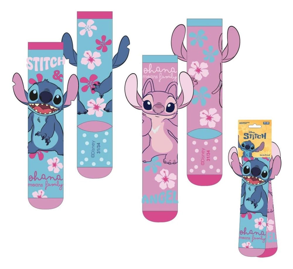 Lilo & Stitch Socken mit Applikationen Stitch 27-34 Image