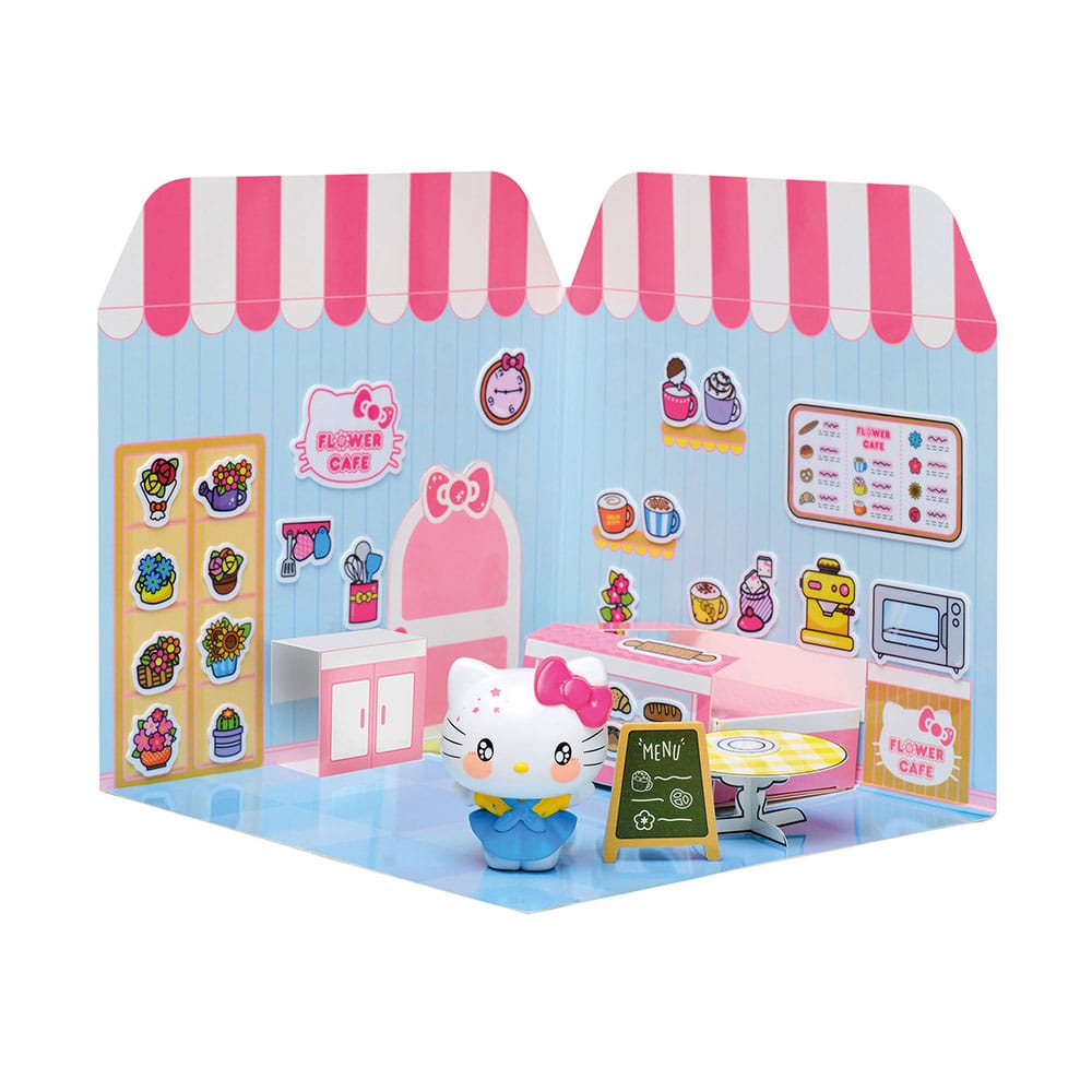 Hello Kitty and Friends Minifigur Sticker House Hello Kitty Flower Café Image 3
