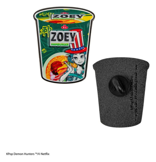 KPop Demon Hunters Pin Zoey Hamburger Noodles Image 2