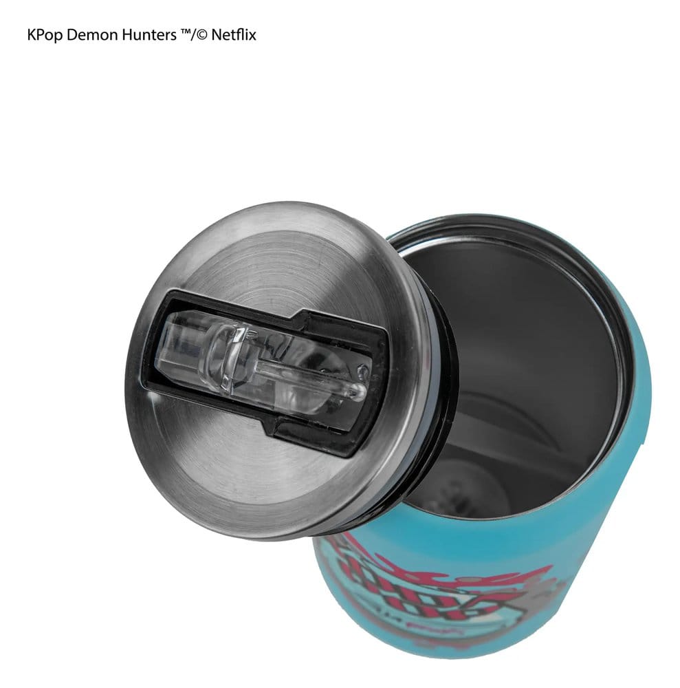 KPop Demon Hunters Thermobecher mit Strohhalm Soda Pop Can Image 6