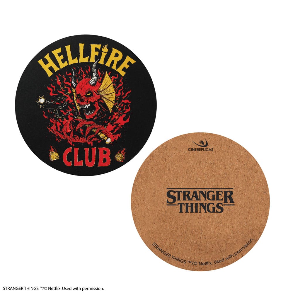 Stranger Things Untersetzer 4er-Pack Hellfire Club Image 5