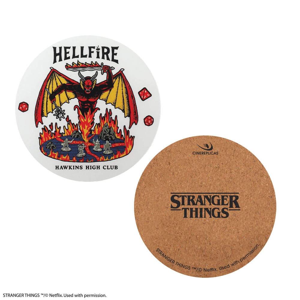 Stranger Things Untersetzer 4er-Pack Hellfire Club Image 6