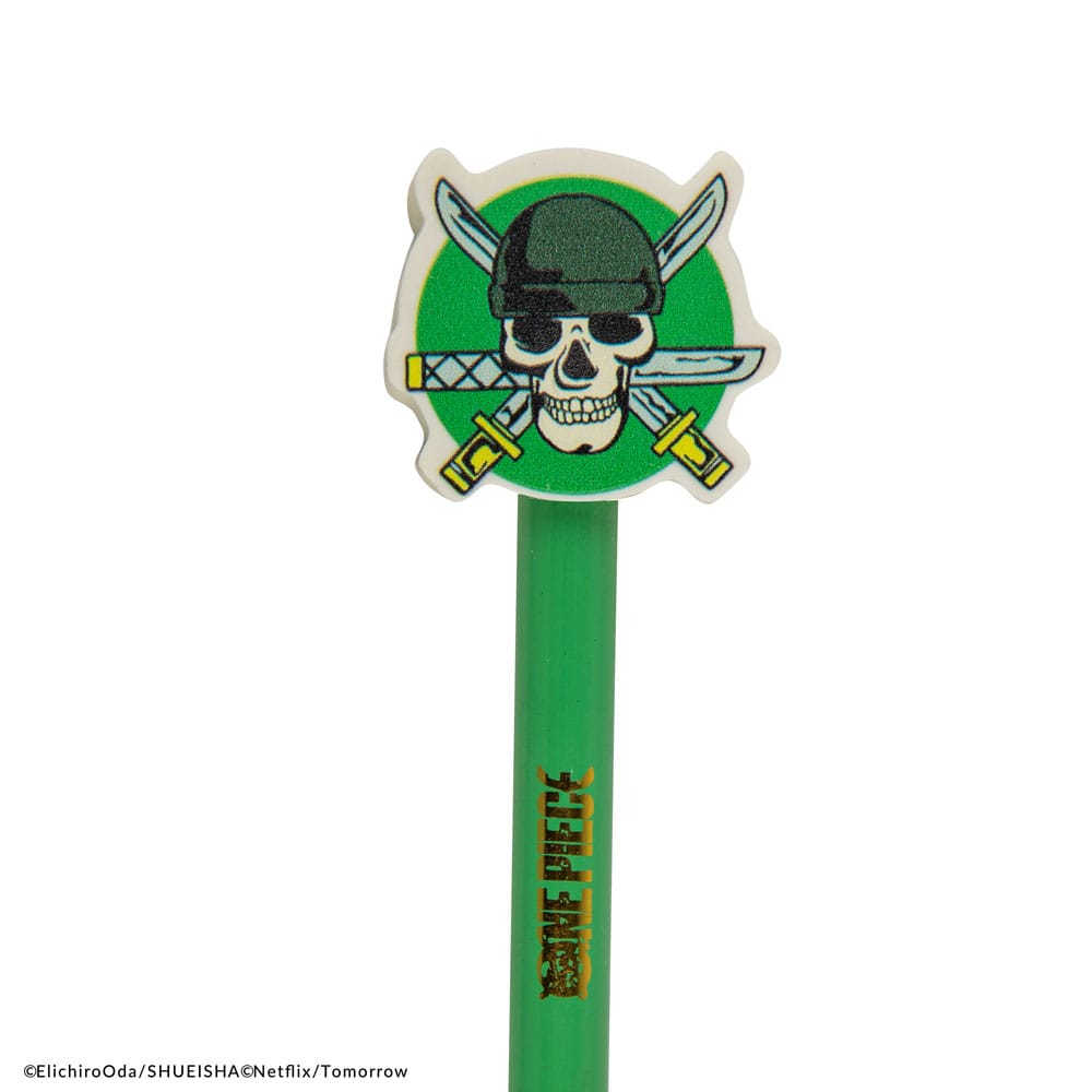One Piece Bleistifte mit Radierertopper Zoro Image 4