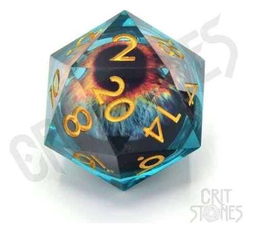 CritStones Liquid Core Würfel D20 Eye of the Oracle 3 cm Image