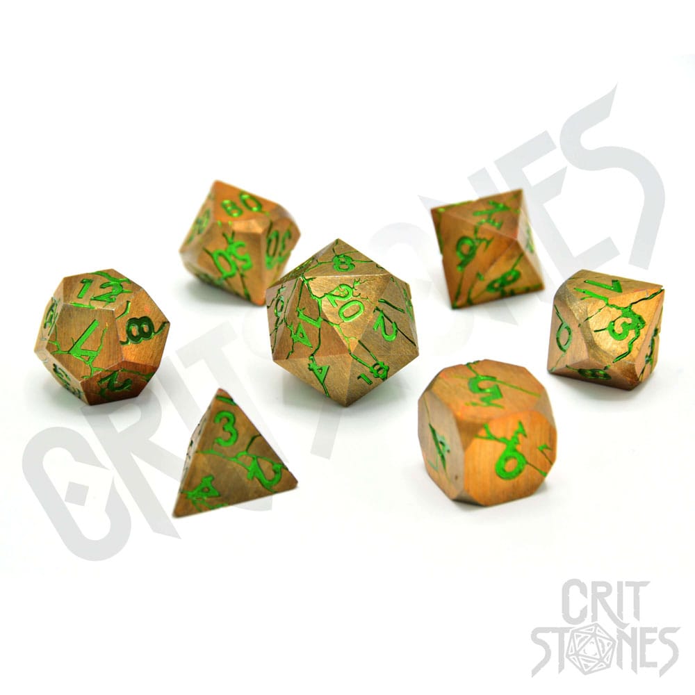 CritStones Metal Würfel Set Gorgon Gaze (7) Image 1