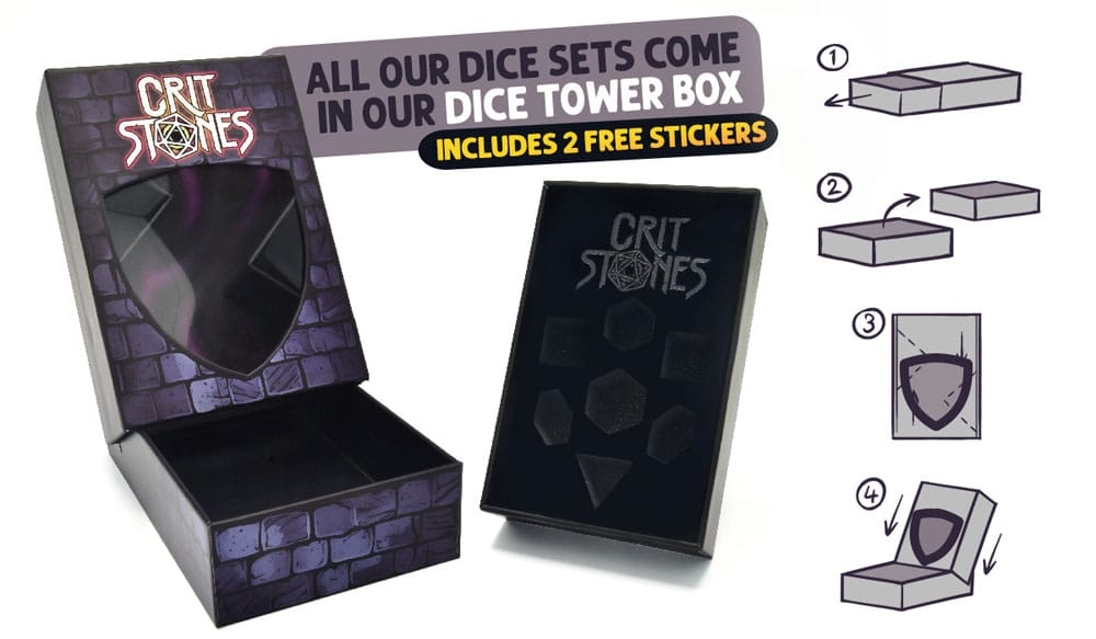 CritStones Liquid Core Würfel Set Fantasia Fluid Electroplated (7) Image 3