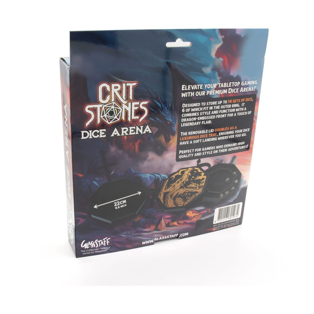 CritStones Arena Würfelteller Black Dragon (Yellow Lid) Image 5