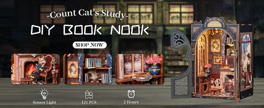 Book Nook Count Cat´s Study 17 x 12 cm Image 2