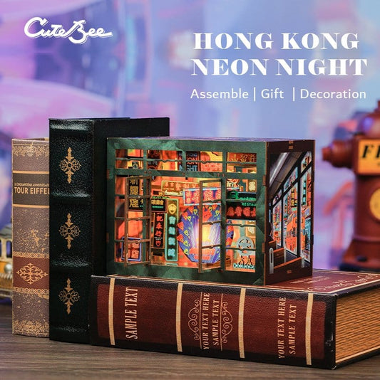 Book Nook Hong Kong Neon Light 13 x 17 cm Image 2