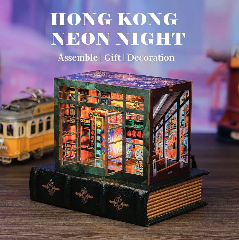 Book Nook Hong Kong Neon Light 13 x 17 cm Image 19