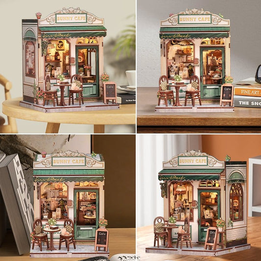 Miniature House Model Kit Sunny Cafe 20 x 16 cm Image 2