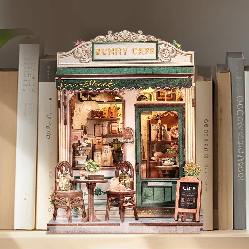 Miniature House Model Kit Sunny Cafe 20 x 16 cm Image 20