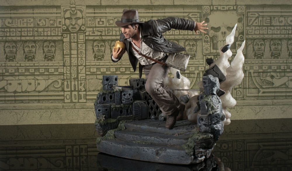 Indiana Jones: Jäger des verlorenen Schatzes Deluxe Gallery PVC Statue Escape with Idol 25 cm Image 3