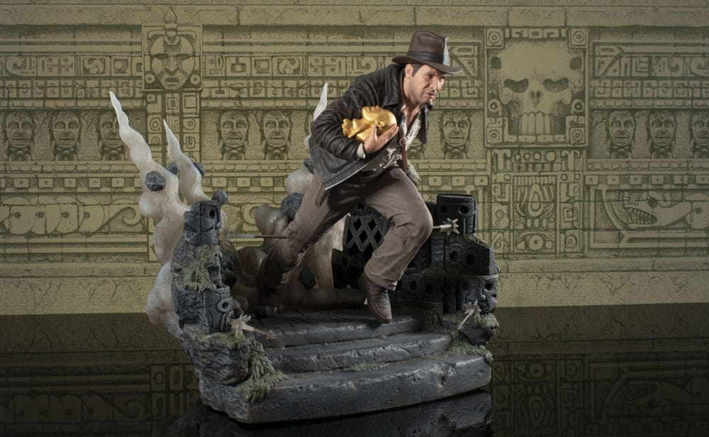 Indiana Jones: Jäger des verlorenen Schatzes Deluxe Gallery PVC Statue Escape with Idol 25 cm Image 4