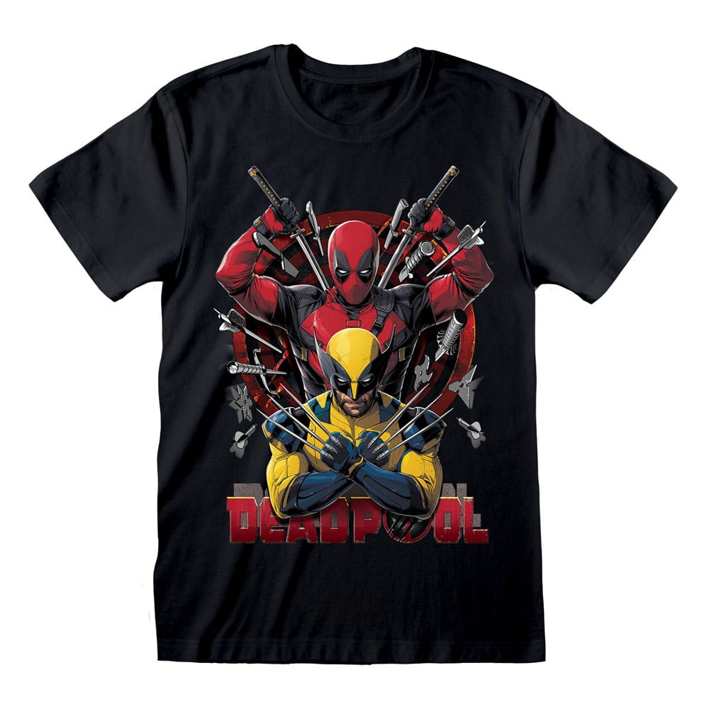 Deadpool T-Shirt Deadpool & Wolverine Weapons Größe M Image