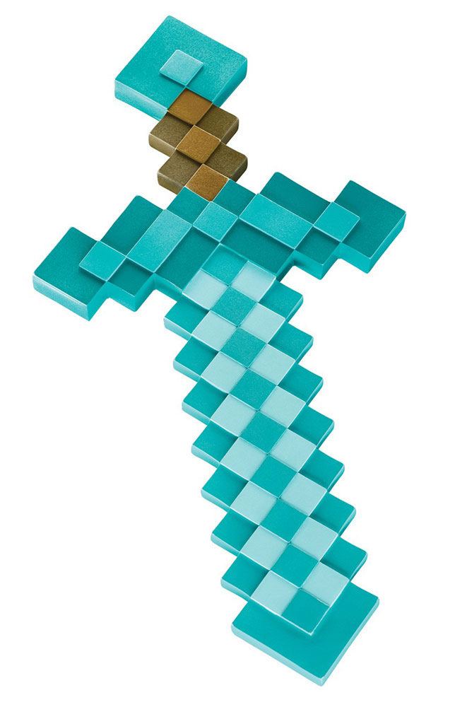Minecraft Kunststoff-Replik Diamant-Schwert 51 cm Image