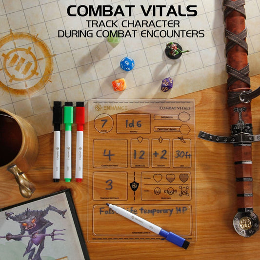 Enhance RPG Series Acryl Charakterbögen Set *Englische Version* Image 2