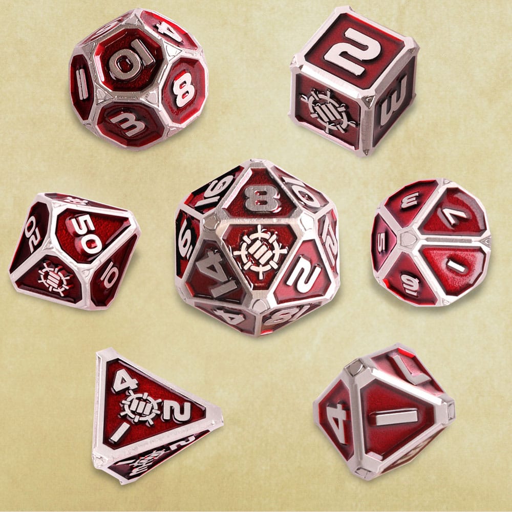 Enhance Tabletop Series Metall RPG Würfel Set Red (7) Image 2