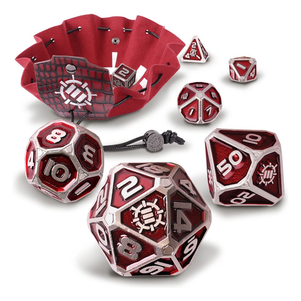 Enhance Tabletop Series Metall RPG Würfel Set Red (7) Image 1