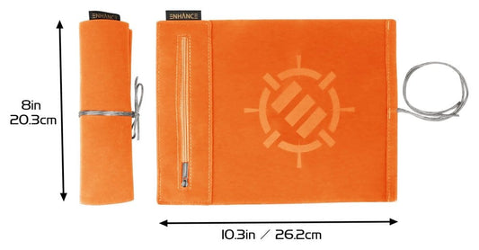 Enhance Tabletop-Zubehör Roll on a Scroll Würfel und Würfelmatte Orange Image 2