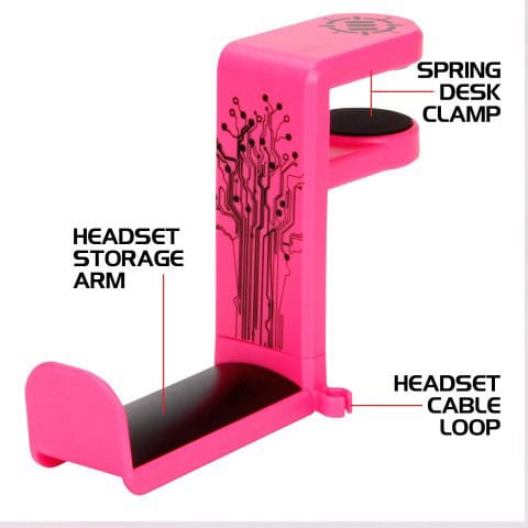 Enhance Kopfhörer Halterung Pink Image 2