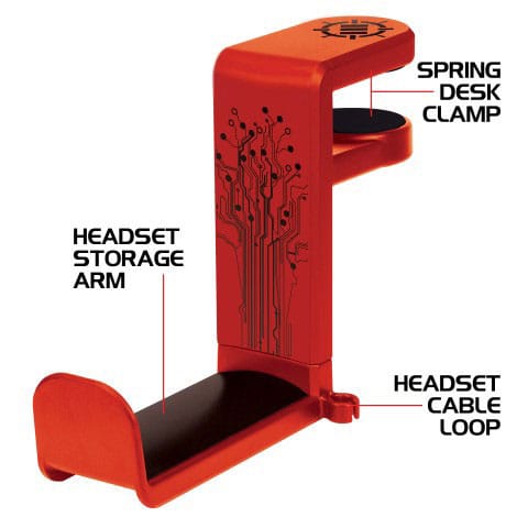 Enhance Kopfhörer Halterung Red Image 2
