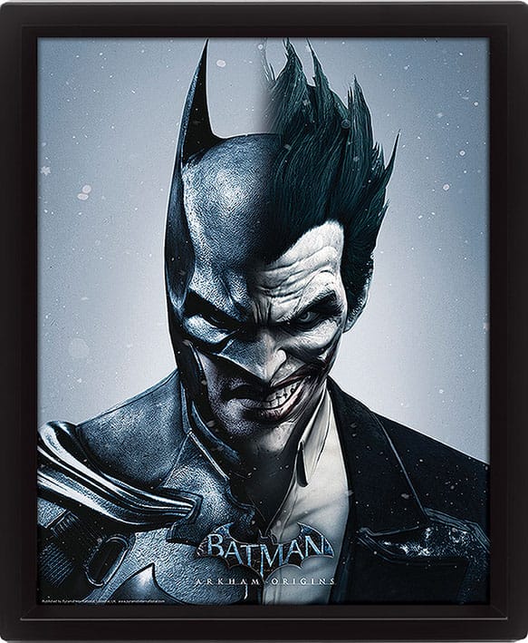 Batman Arkham Origins 3D-Effekt Poster Set im Rahmen Batman vs. Joker 26 x 20 cm (3) Image 3