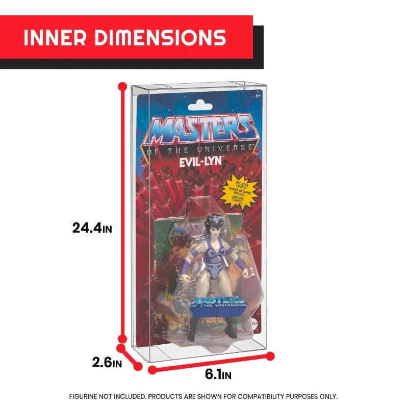 PET Gehäuse 10er-Pack für Masters of the Universe Origins Power Posing (Carded) Box Figuren Image 5