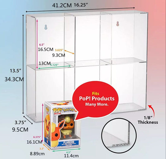 Evoretro Acryl Display Case für 6 Funko Pops Image 2