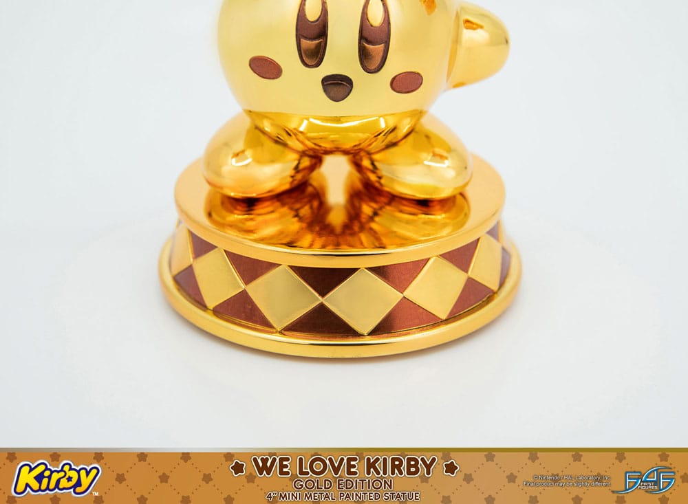 Kirby DieCast Statue We Love Kirby Gold Edition 10 cm Image 16