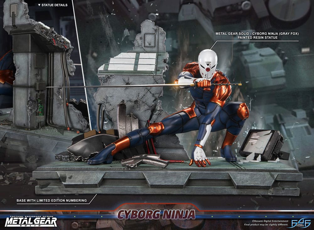 Metal Gear Solid Statue Cyborg Ninja (Gray Fox) 41 cm Image 2
