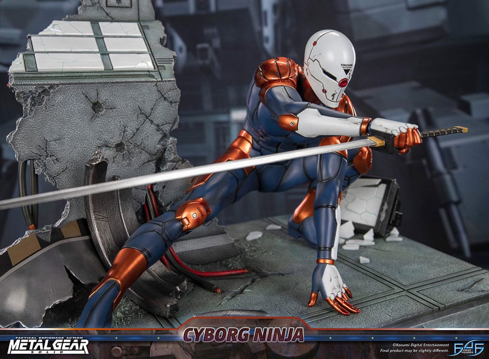 Metal Gear Solid Statue Cyborg Ninja (Gray Fox) 41 cm Image 17