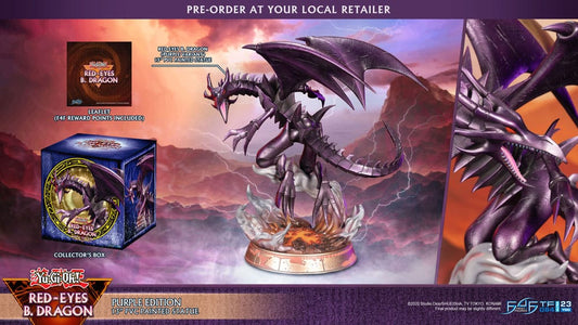 Yu-Gi-Oh! PVC Statue Red-Eyes B. Dragon Purple Colour 33 cm Image 2