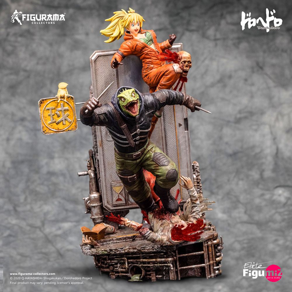 Dorohedoro Elite FigumiZ Diorama 1/8 Caiman & Nikaido 37 cm Image 3