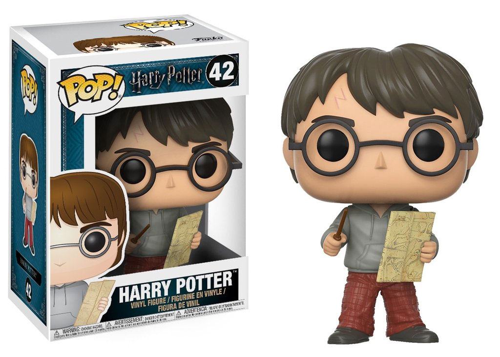 Harry Potter POP! Movies Vinyl Figur Harry Potter with Marauders Map 9 cm Image