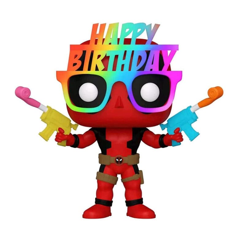 Deadpool POP! Marvel Vinyl Figur 30th Birthday Glasses Deadpool 9 cm Image