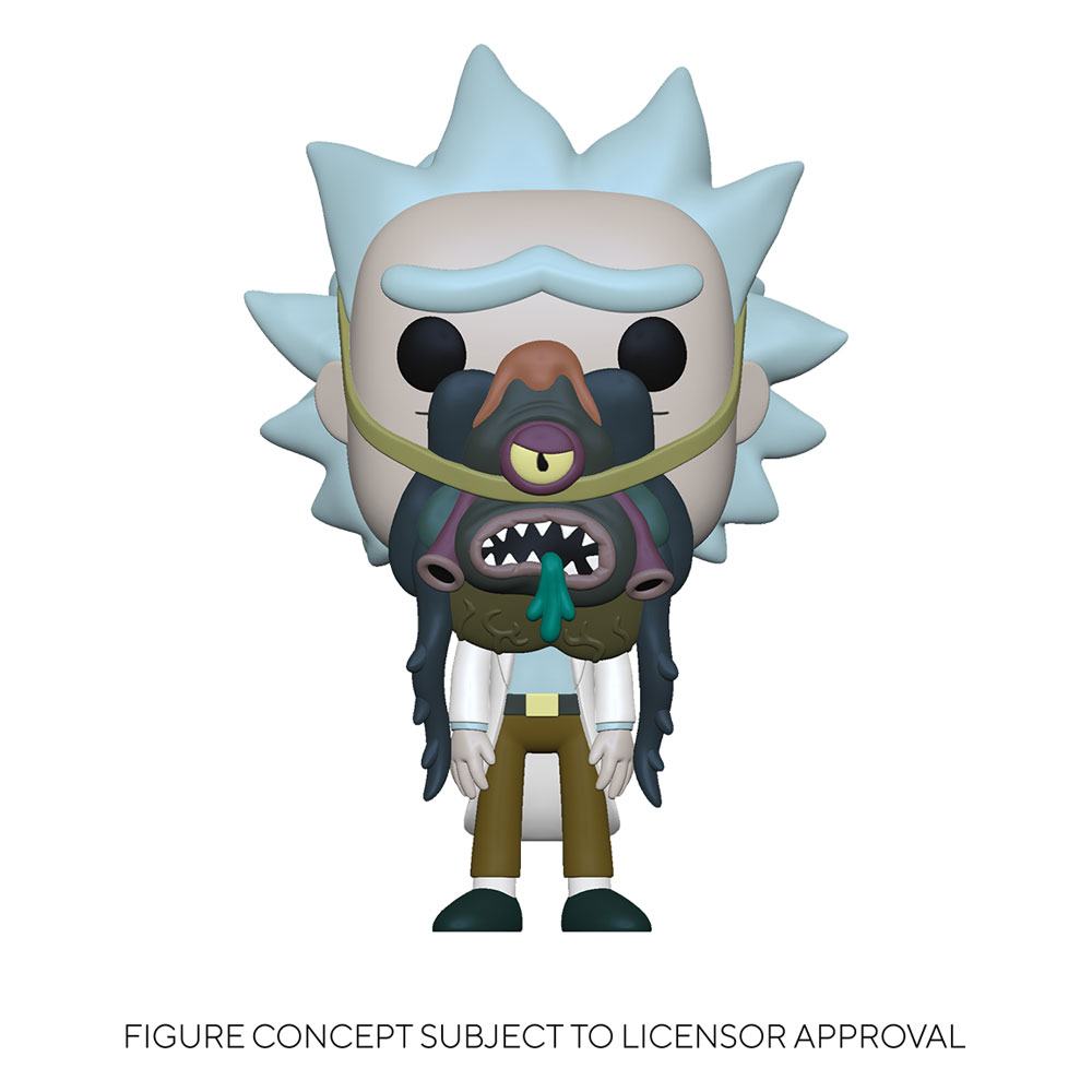 Rick & Morty POP! Animation Vinyl Figur Rick w/ Glorzo 9 cm Image