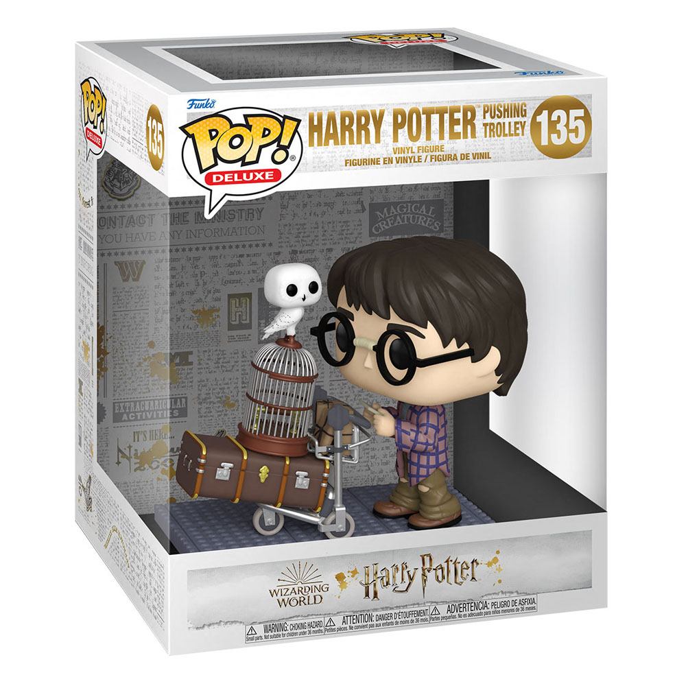 Harry Potter POP! Deluxe Vinyl Figur Harry Pushing Trolley 9 cm Image 2