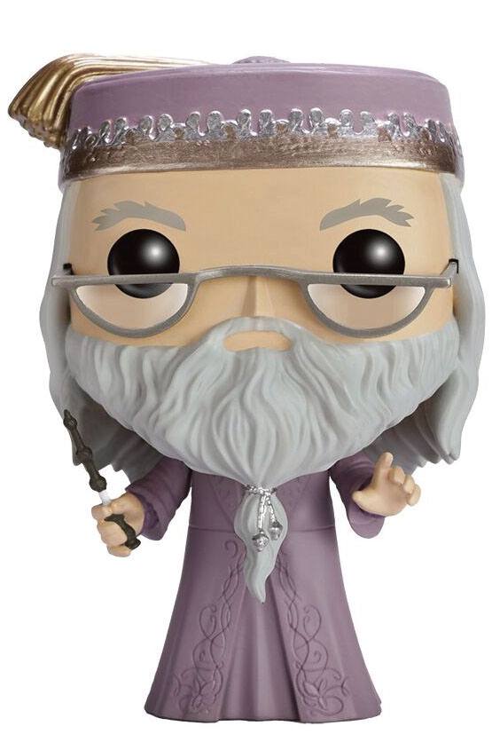 Harry Potter POP! Movies Vinyl Figur Dumbledore mit Zauberstab 9 cm Image