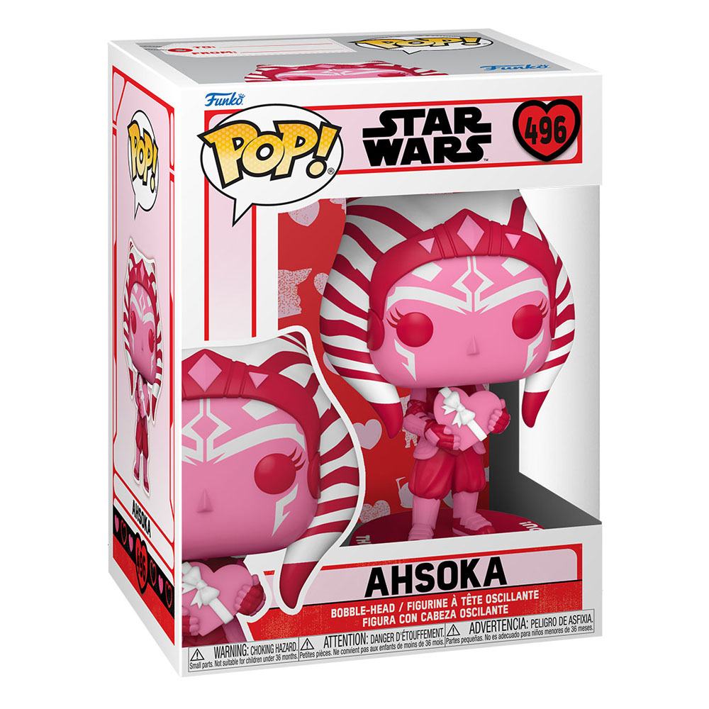 Star Wars Valentines POP! Star Wars Vinyl Figur Ahsoka 9 cm Image 2