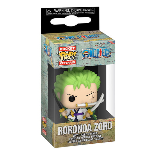 One Piece POP! Vinyl Schlüsselanhänger 4 cm Roronoa Zoro Display (12) Image 2