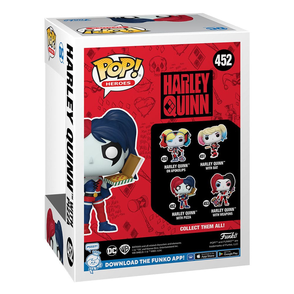 DC Comics: Harley Quinn Takeover POP! Heroes Vinyl Figur Harley with Pizza 9 cm Image 3
